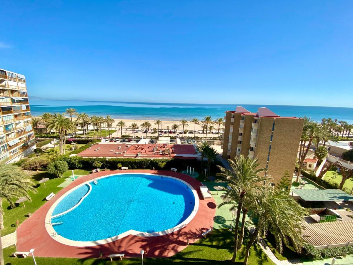 Nereo 7 Primera Linea De Playa San Juan Piscina, Parking Wifi Inmobiliaria Leo Alicante Eksteriør bilde