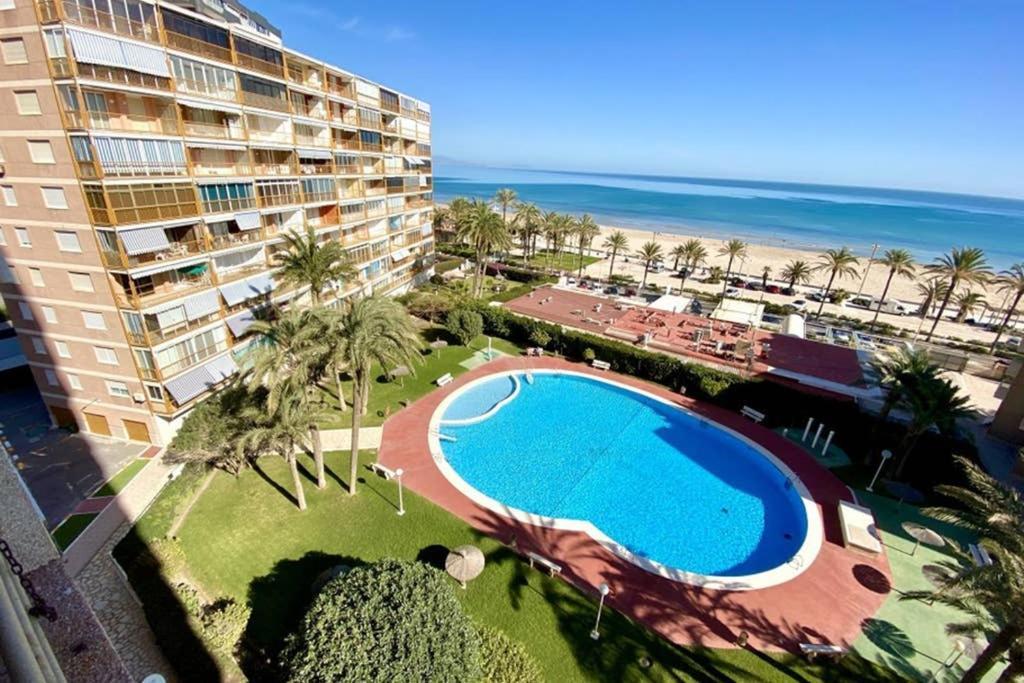 Nereo 7 Primera Linea De Playa San Juan Piscina, Parking Wifi Inmobiliaria Leo Alicante Eksteriør bilde
